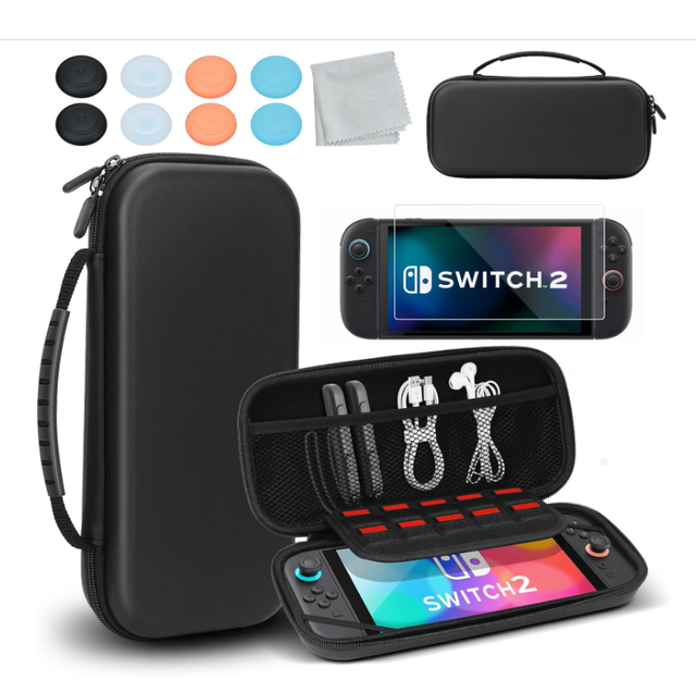 Custodia Nintendo Switch 2 + 2 Protezioni Schermo