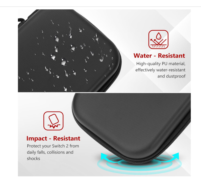 Custodia Nintendo Switch 2 + 2 Protezioni Schermo