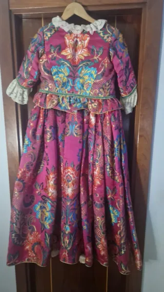 Traje de Fallera 10-13 años con cuerpo interior