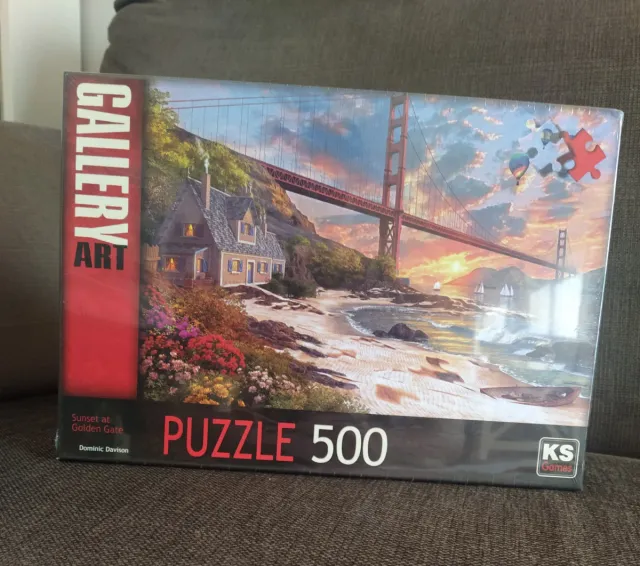 Puzzle 500 piezas KS Games Sunset at Golden Gate