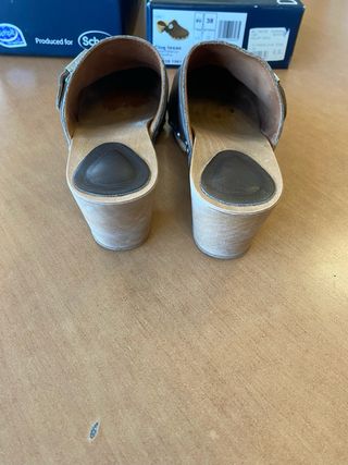 Zuecos Dr. Scholl's Cuero Marrón Talla 38