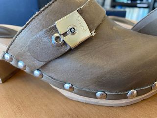 Zuecos Dr. Scholl's Cuero Marrón Talla 38