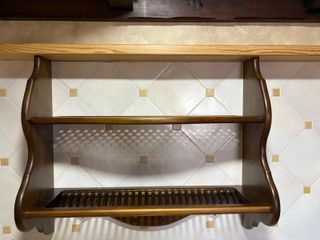 Escurreplatos/Platero Retro Madera