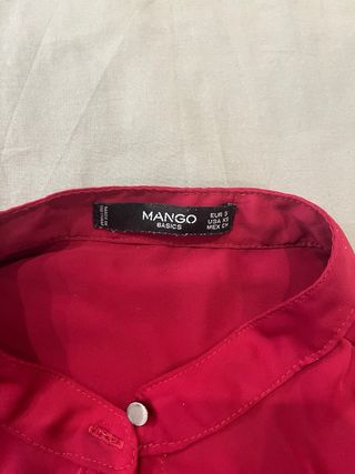 Camisa Mango Roja sin Mangas