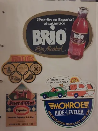 Pegatinas antiguas alimentación y hogar