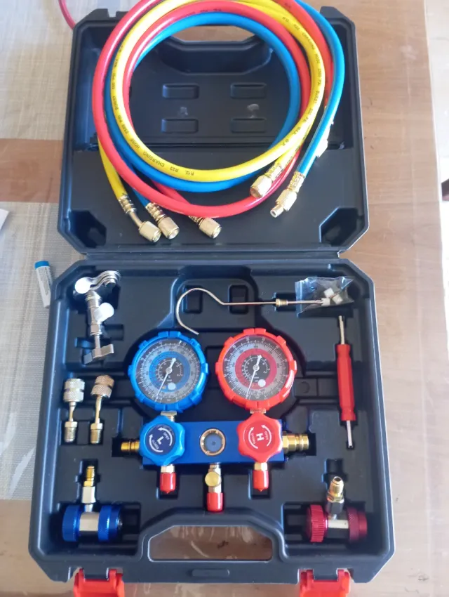 Kit herramientas Manómetros Aire Acondicionado