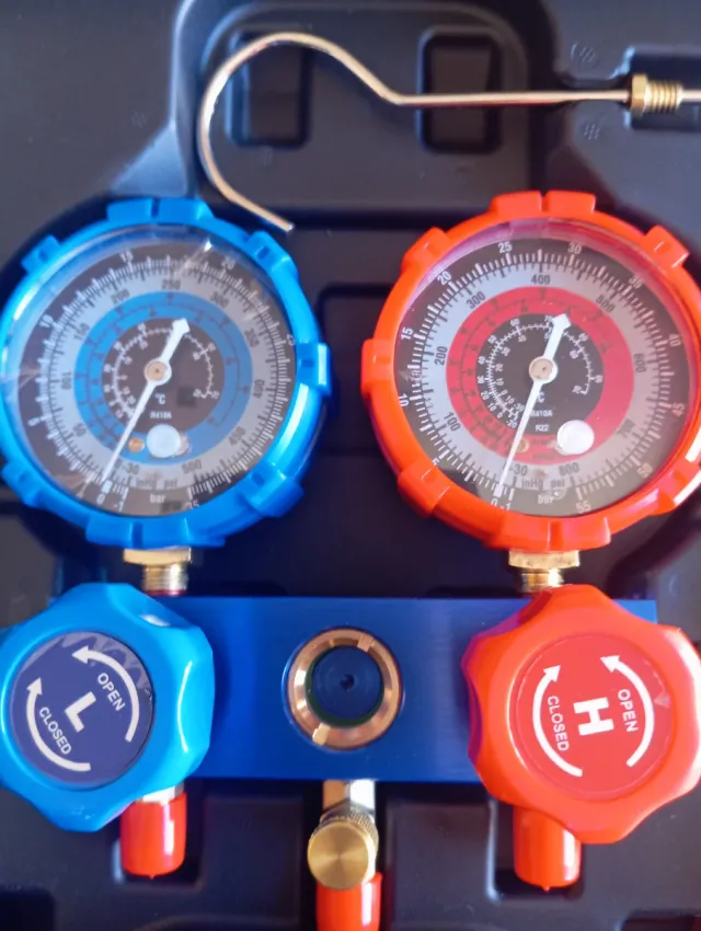 Kit herramientas Manómetros Aire Acondicionado