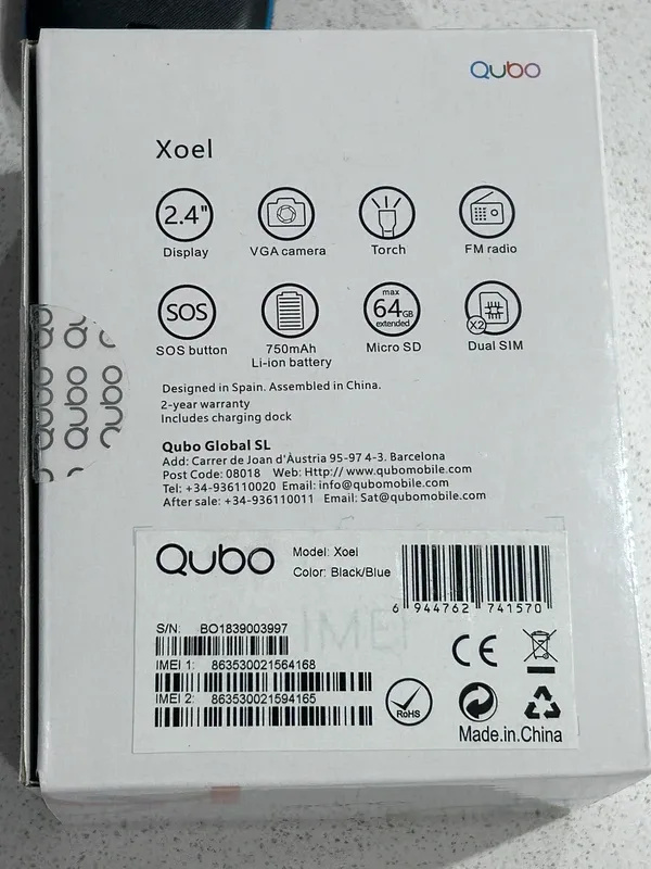 Teléfono móvil básico Qubo Neo NUEVO