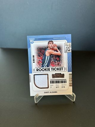Santi Aldama Rookie Ticket Patch Memphis Grizzlie