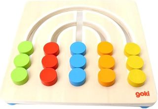 Tablero arcoíris madera Goki 15 piezas