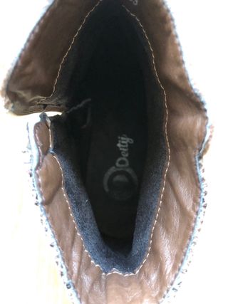 Botines tacón marrón mujer