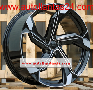 8840 JUEGO DE 4 LLANTAS AUDI RS BLACK  MET