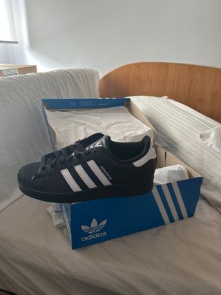 Adidas Superstar II Negras Talla 42.5