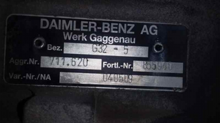 CAJA CAMBIOS MERCEDES-BENZ SPRINTER CAMIÓN DOKA 7