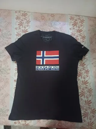 Camiseta Napapijri Azul y Blanca