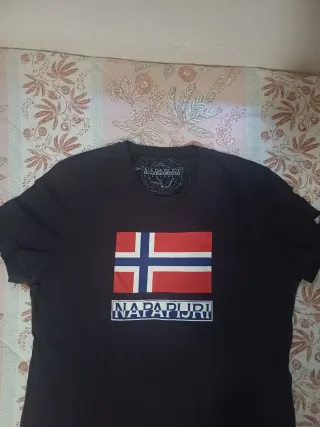 Camiseta Napapijri Azul y Blanca