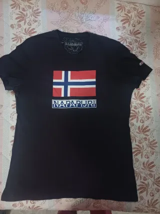 Camiseta Napapijri Azul y Blanca