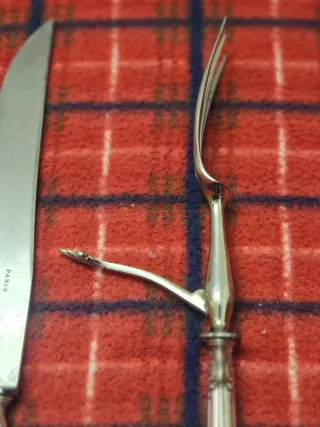 Tenedor y Cuchillo de Plata