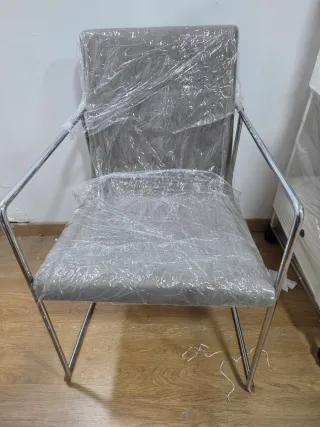 6 Sillas Oficina/Sala Espera Metal