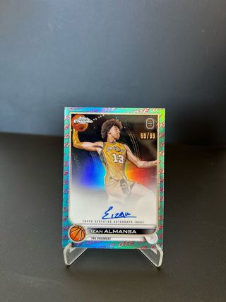 Izan Almansa 69/99 Topps Chrome Autograph