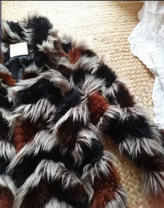 Chaquetón pelo multicolor