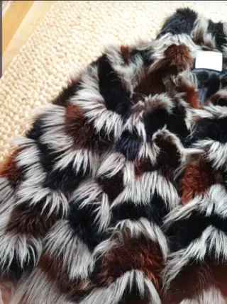 Chaquetón pelo multicolor