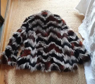 Chaquetón pelo multicolor