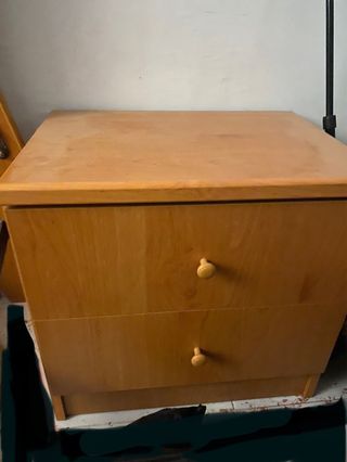 Dormitorio juvenil 2 camas madera