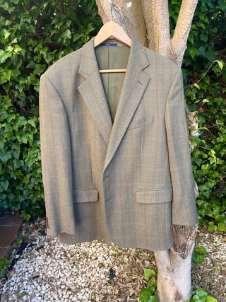 Americana espigas tonos verdes Milano