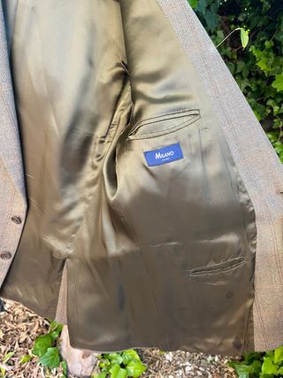 Americana espigas tonos verdes Milano