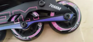 Patines 2PM, Talla 33-36, Bolso y Rodilleras