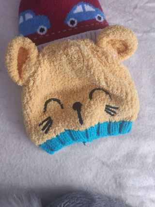 Lote 3 gorros invierno 2 años