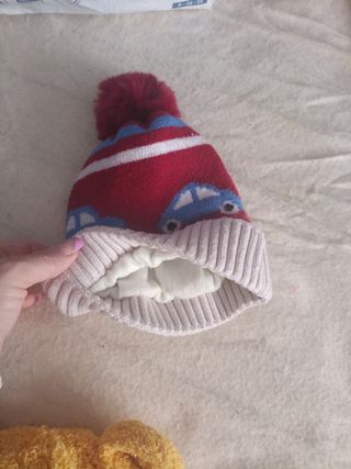 Lote 3 gorros invierno 2 años