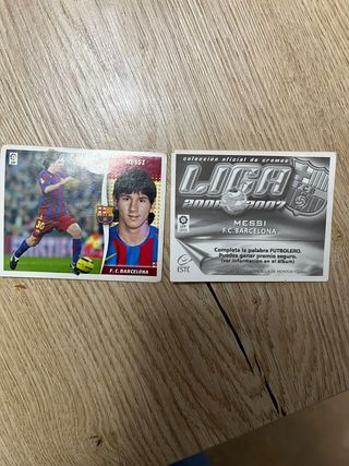 Cromo Messi F.C. Barcelona LIGA 2006-2007