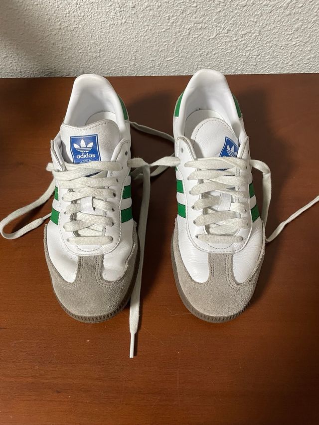 Adidas Samba OG Blancas y Verdes