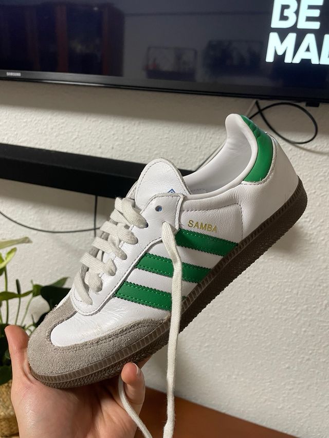 Adidas Samba OG Blancas y Verdes