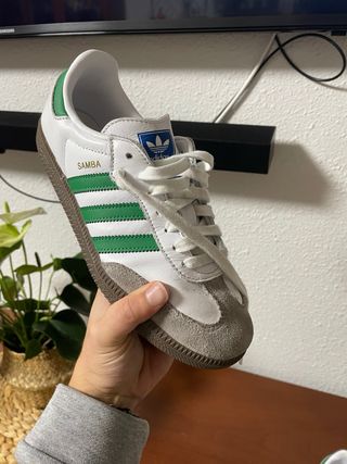 Adidas Samba OG Blancas y Verdes