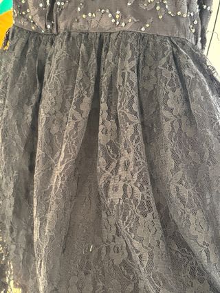 Vestido Top Show Talla 38 Negro