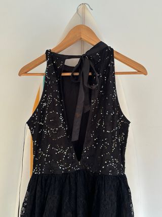 Vestido Top Show Talla 38 Negro