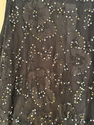 Vestido Top Show Talla 38 Negro