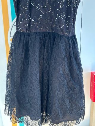 Vestido Top Show Talla 38 Negro