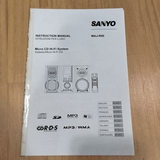 Minicadena Sanyo MAJ-R90 Negra 40 W