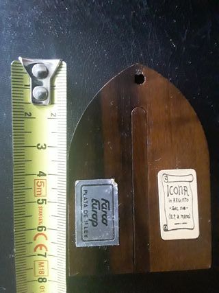 Icono religioso plata