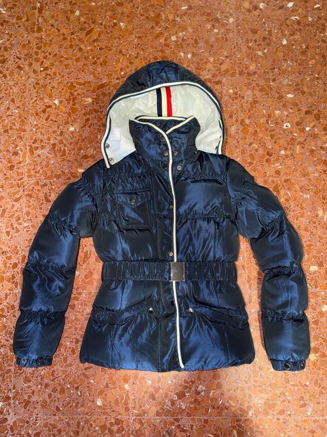 Chaquetón Azul Marino con Cinturón