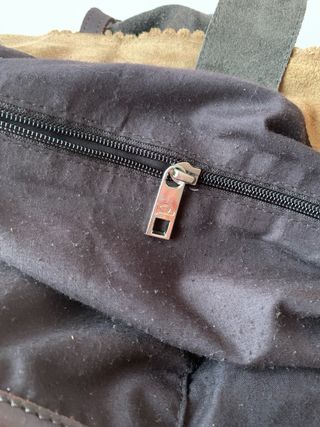 Bolso Dayaday piel marrón y beige