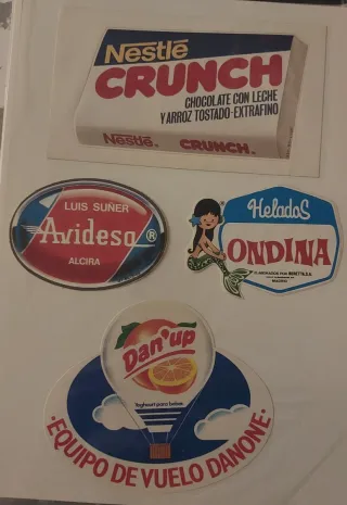 Lote Pegatinas antiguas Alimentación y Hogar (3).