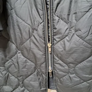 Bomber lungo trapuntato donna nero