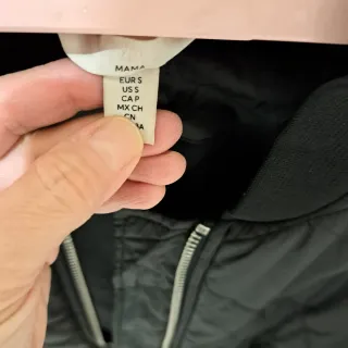 Bomber lungo trapuntato donna nero