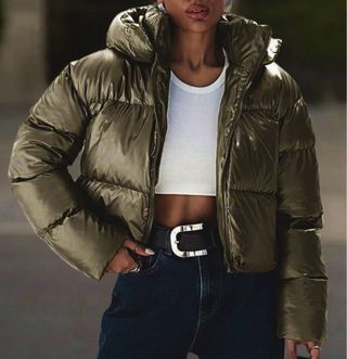 Chaqueta Plumífera Verde