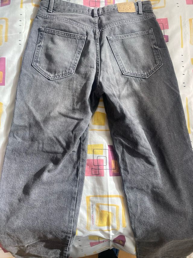 Pantalón vaquero gris Pull&Bear